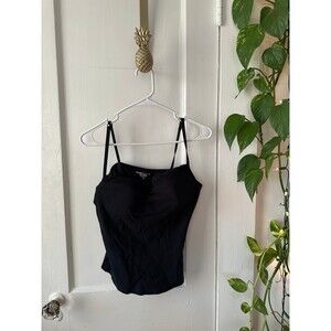 Basic Editions women’s size large black lace tank top